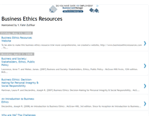 Tablet Screenshot of businessethicsresources.blogspot.com