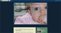 Desktop Screenshot of diaryofbabyledweaning.blogspot.com