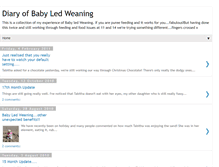 Tablet Screenshot of diaryofbabyledweaning.blogspot.com