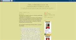 Desktop Screenshot of indestructiblelife.blogspot.com