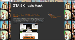 Desktop Screenshot of gta5cheatshack.blogspot.com