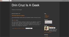 Desktop Screenshot of drincruz.blogspot.com