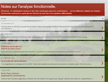 Tablet Screenshot of analysefonctionnelle.blogspot.com