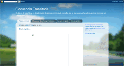 Desktop Screenshot of elocuenciatransitoria.blogspot.com
