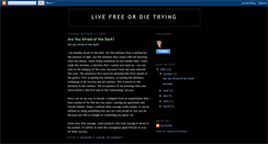 Desktop Screenshot of live-free-or-die-trying.blogspot.com