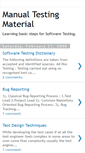 Mobile Screenshot of manualtestingmaterial.blogspot.com