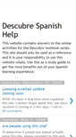 Mobile Screenshot of descubrespanishhelp.blogspot.com