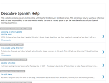 Tablet Screenshot of descubrespanishhelp.blogspot.com