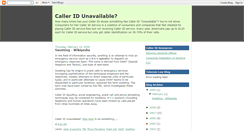 Desktop Screenshot of calleridunavailable.blogspot.com