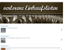 Tablet Screenshot of einkaufslisten.blogspot.com