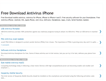 Tablet Screenshot of free-antivirus-iphone.blogspot.com