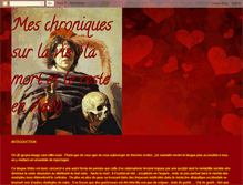 Tablet Screenshot of chroniquessurlavie.blogspot.com