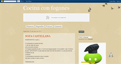 Desktop Screenshot of cocinaconfogones.blogspot.com