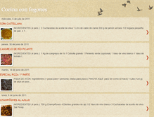 Tablet Screenshot of cocinaconfogones.blogspot.com