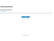 Tablet Screenshot of emotions-entertainment.blogspot.com