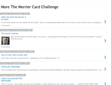 Tablet Screenshot of morethemerriercardchallenge.blogspot.com