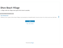 Tablet Screenshot of dhowbeachvillage.blogspot.com