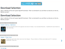 Tablet Screenshot of downloadselection.blogspot.com