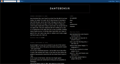 Desktop Screenshot of dantebensir.blogspot.com