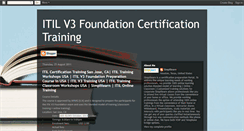 Desktop Screenshot of itilv3foundationcertificationtraining.blogspot.com