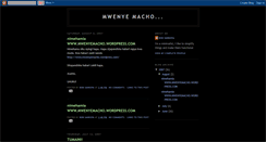 Desktop Screenshot of mwenyemacho.blogspot.com