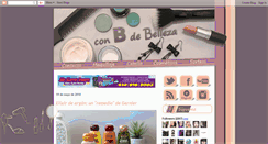 Desktop Screenshot of conbdebelleza.blogspot.com