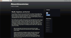 Desktop Screenshot of absentinsomniac.blogspot.com