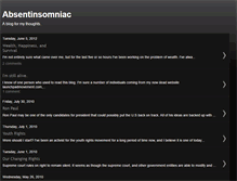 Tablet Screenshot of absentinsomniac.blogspot.com