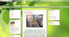 Desktop Screenshot of peixesepassaros.blogspot.com