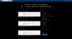 Desktop Screenshot of javafestivalproduction.blogspot.com