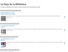 Tablet Screenshot of lahojadelabiblioteca.blogspot.com