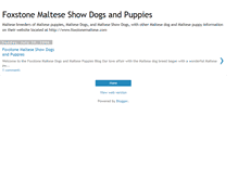 Tablet Screenshot of foxstonemaltesepuppies.blogspot.com