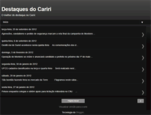 Tablet Screenshot of destaquesdocariri.blogspot.com