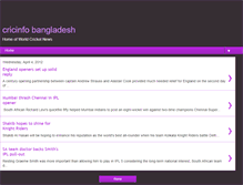 Tablet Screenshot of cricinfobangladesh.blogspot.com