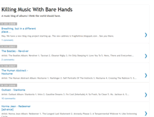 Tablet Screenshot of killingmusicwithbarehands.blogspot.com