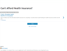 Tablet Screenshot of affordablehealthinsuranceforall.blogspot.com