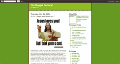 Desktop Screenshot of nuggetfactory.blogspot.com
