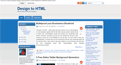 Desktop Screenshot of designtohtml.blogspot.com