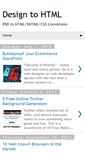 Mobile Screenshot of designtohtml.blogspot.com