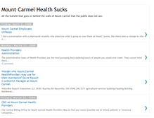 Tablet Screenshot of mountcarmelhealthsucks.blogspot.com