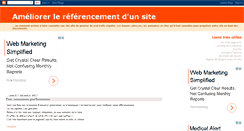 Desktop Screenshot of ameliorerlereferencementdunsite.blogspot.com