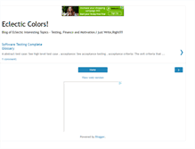 Tablet Screenshot of eclecticcolors.blogspot.com