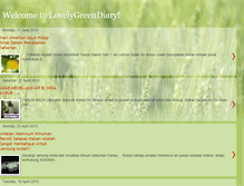 Tablet Screenshot of lovelygreendiary.blogspot.com