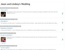 Tablet Screenshot of jasonandlindseyswedding.blogspot.com