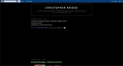 Desktop Screenshot of christopherbridge.blogspot.com