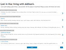 Tablet Screenshot of lostinlilac.blogspot.com