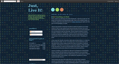 Desktop Screenshot of liveitgiveit.blogspot.com