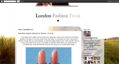 Desktop Screenshot of londonfashionfreakxo.blogspot.com