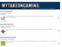 Tablet Screenshot of mytakeongaming.blogspot.com