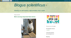 Desktop Screenshot of blogusscientificus.blogspot.com